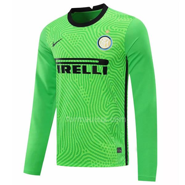 nike inter milan 2020-21 uzun kollu kaleci yeşil maç forması