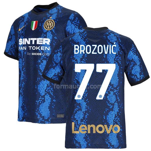 nike inter milan 2021-22 brozovic İç saha maç forması