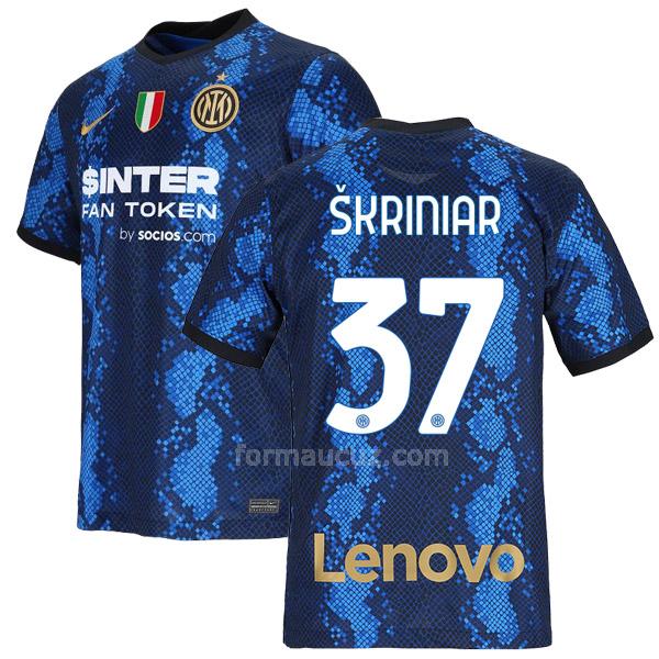 nike inter milan 2021-22 skriniar İç saha maç forması