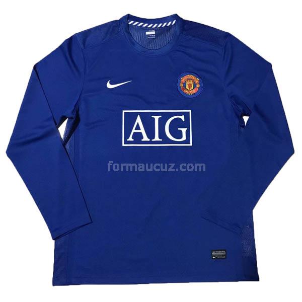 nike manchester united 2007-2008 uzun kollu deplasman maç retro formaları