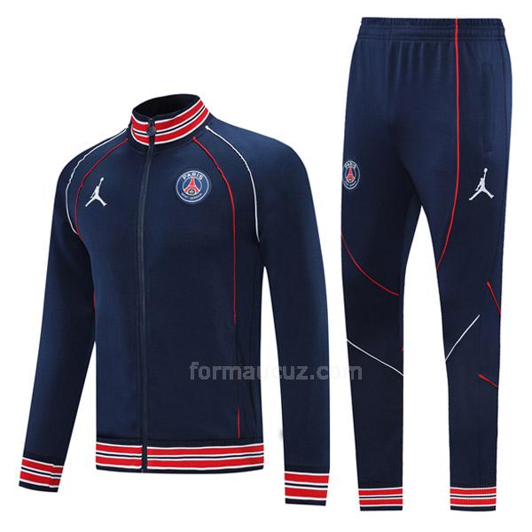 nike paris saint germain 2021-22 08g47 mavi ceket