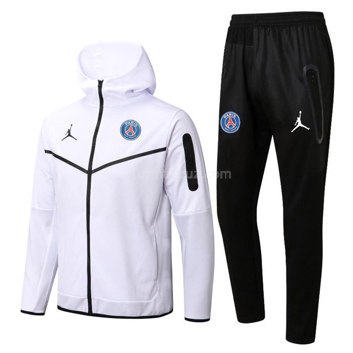 nike paris saint germain 2022-23 22125a1 beyaz kapüşonlu ceket