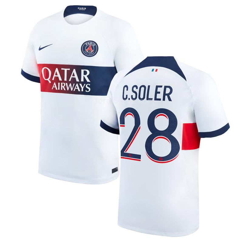 nike paris saint germain 2023-24 c. soler deplasman forması