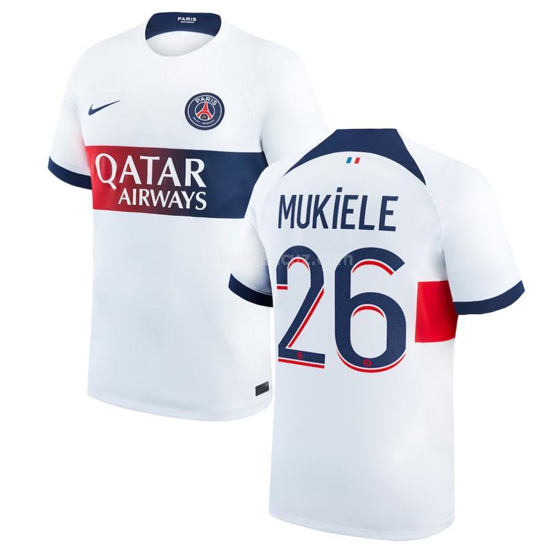 nike paris saint germain 2023-24 mukiele deplasman forması