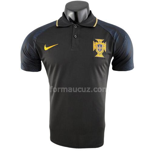 nike portekiz 2022 siyah polo