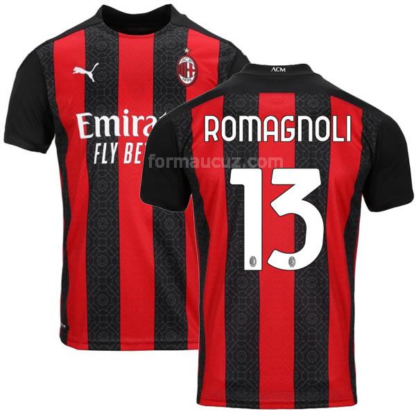 puma ac milan 2020-21 romagnoli İç saha maç forması