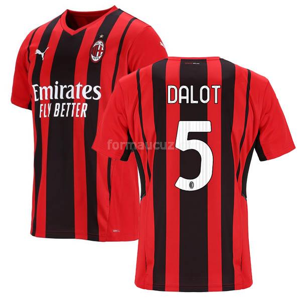 puma ac milan 2021-22 dalot İç saha maç forması