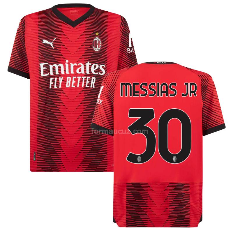 puma ac milan 2023-24 messias jr İç saha forması