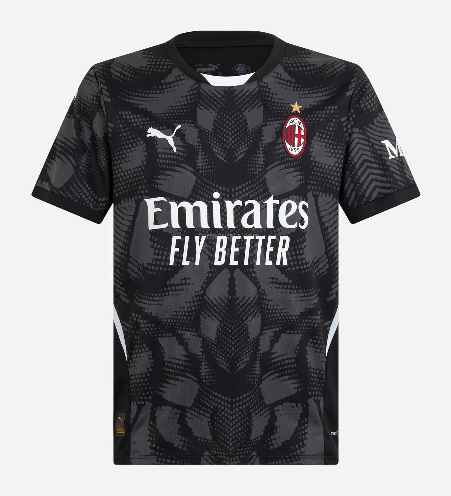 puma ac milan 2024-25 kaleci siyah forması