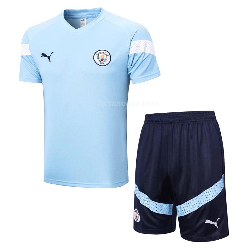 puma manchester city 2023 2317a1 mavi antrenman formaları ve eşofman altı