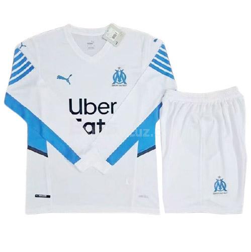 puma olympique marseille 2021-22 uzun kollu İç saha maç forması