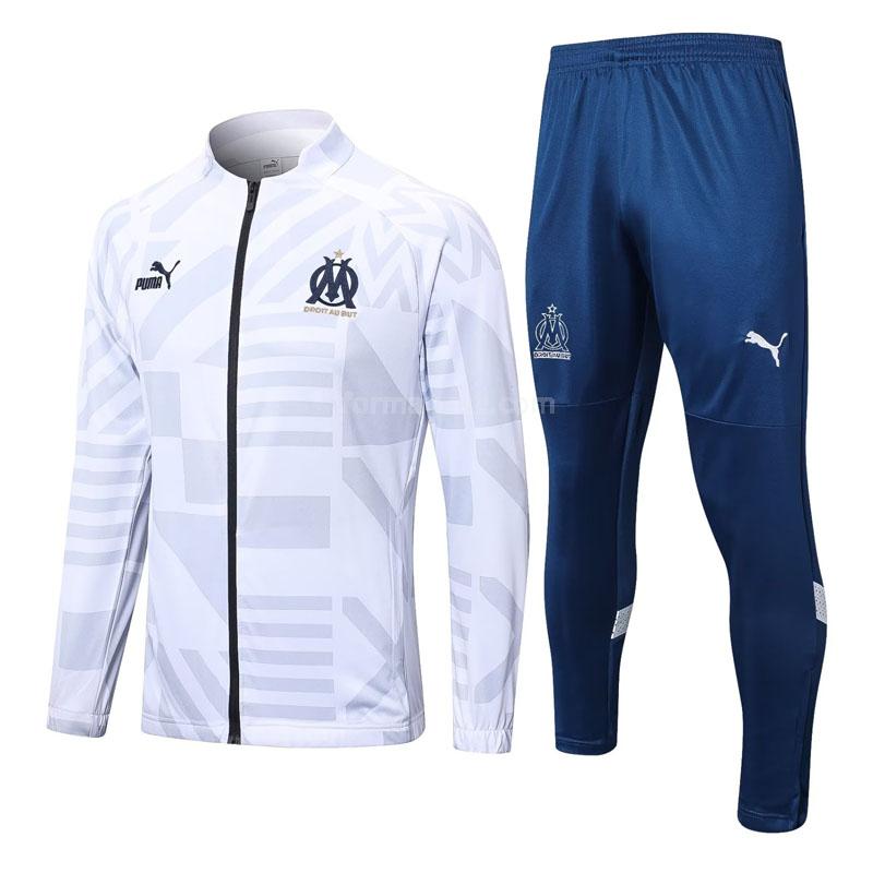 puma olympique marseille 2022-23 221125a1 beyaz ceket