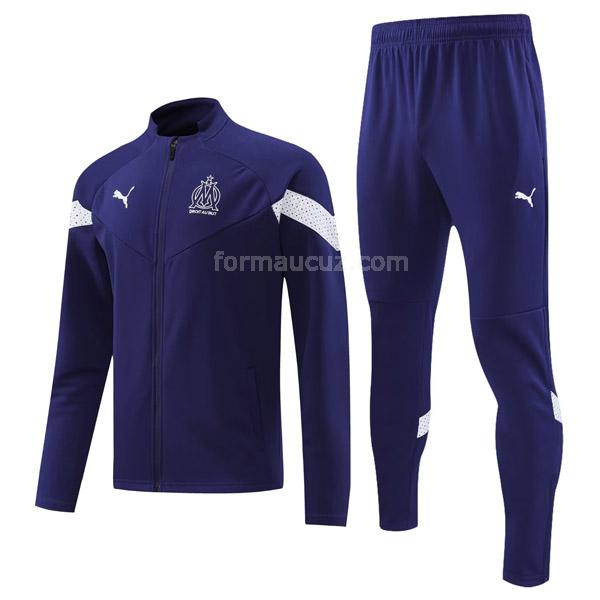 puma olympique marseille 2022-23 22922a1 mavi ceket