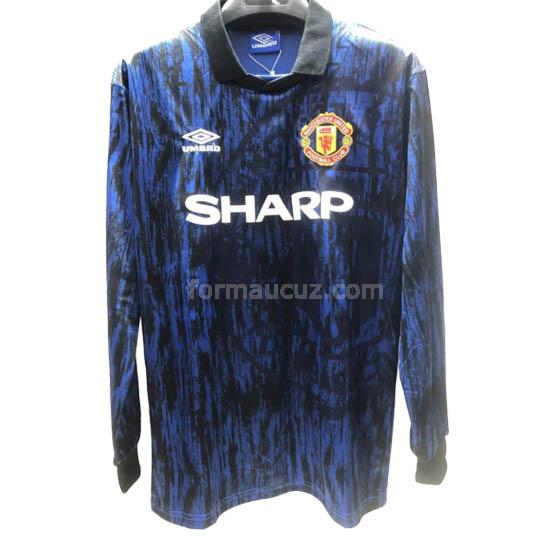 umbro manchester united 1993 uzun kollu deplasman maç retro formaları