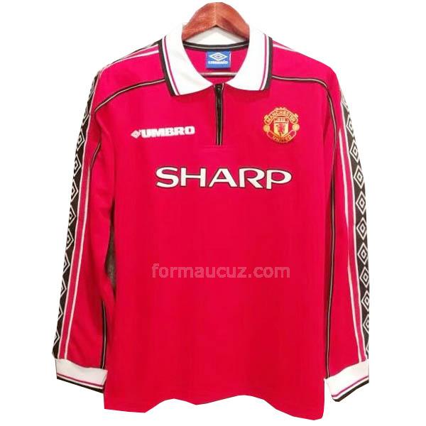 umbro manchester united 1998-1999 uzun kollu İç saha maç retro formaları